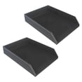 thumbnail image 1 of 2X PU Leather Collection Letter Tray, Document Desk Organizer,Stackable Office File Document Tray Holder (Black), 1 of 8