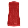 thumbnail image 5 of Erwazi Women's Sequin Tank Top Casual Solid Color Crewneck Sleeveless Shirts, 5 of 9