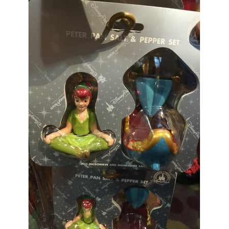 disney parks salt and pepper shakers peter pan & pirate ship new with box