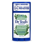 Dr Teal's Aluminum Free Deodorant, Eucalyptus with Essential Oils, 2.5 oz