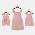 thumbnail image 5 of IBTOM CASTLE Mommy and Me Outfits Solid Color Family Matching Overall Shorts Jumpsuit Romper Summer Clothes for Mother and Daughter M Pink, 5 of 6