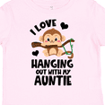 thumbnail image 4 of Inktastic Monkey I Love Hanging out with My Auntie Boys or Girls Toddler T-Shirt, 4 of 5