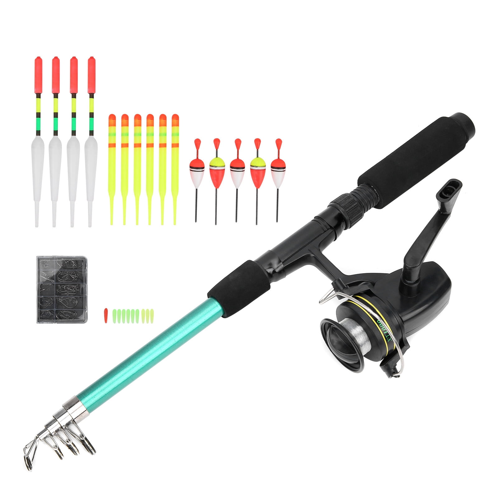 Fishing Rod Reel Set, Telescopic Fishing Rod High-density Carbon Fiber Easy To Use Complete Accessories  For Beginner For Fishing Enthusiasts