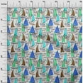 thumbnail image 3 of oneOone Cotton Jersey Aqua Blue Fabric Beach Boat Diy Clothing Quilting Fabric Print Fabric By Yard 58 Inch Wide, 3 of 4