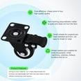 thumbnail image 5 of Ruedas de goma para trabajo pesado, ruedas para muebles, ruedas giratorias de 360°, ruedas industriales con freno de 1,5/2 pulgadas, 5 of 5