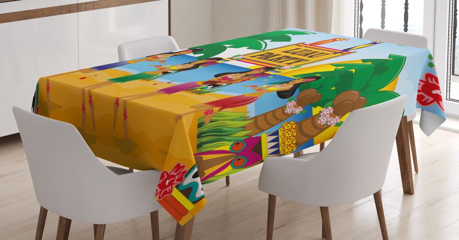 luau tablecloth