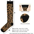 thumbnail image 3 of FREEAMG Leopard Compression Socks for Men & Women Knee High Stockings for Running, Sport, Hiking & Travel, 3 of 7