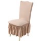 thumbnail image 1 of Jacquard Chair Covers with Ruffles Removable Washable Universal Stretch Chair Seat Slipcovers Protector for Dining Room Banquet, berry, 1 of 5