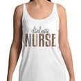 thumbnail image 2 of Dialysis Nurse Leopard Print Tank Top Unisex Large White, 2 of 5