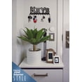 thumbnail image 2 of Porta llaves de pared decorativo para llaves Sweet Home (10 ganchos) Perchero de metal para puerta de entrada, cocina o garaje, almacenamiento de llaves del hogar, trabajo, automóvil, vehículos, decoración vintage Rojo Verde, 2 of 3