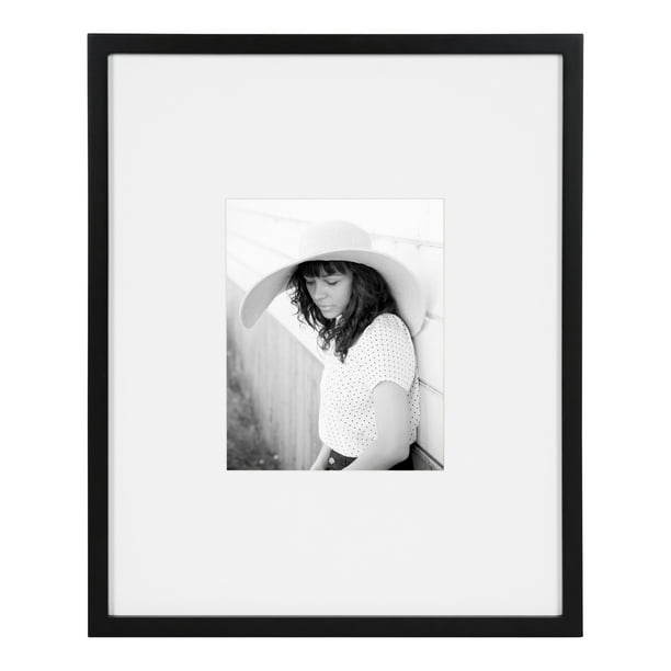 DesignOvation 17" x 21" Medium Density Fiberboard Picture Frame, Black