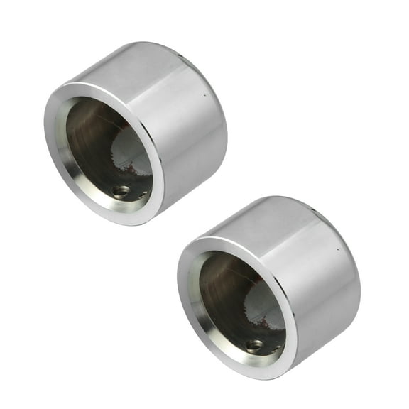 1 Pair 29mm 1.2" Chrome Front Axle Cover for Harley 2002-2022 Wheel Axle Nut Covers Caps Aluminum Alloy Silver Tone