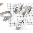 thumbnail image 3 of Clips para mantel Juego de 4 clips para mantel de acero inoxidable para mantel, mantel, clips para mantel (mariposa), acero antioxidante, plateado 1, 6,5 5 cm, 3 of 5
