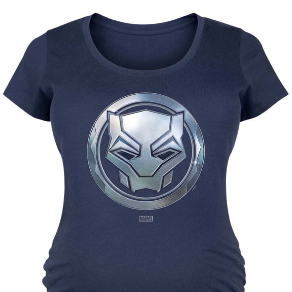 Marvel - Black Panther Circle Logo - Women's Maternity Scoop Neck Graphic T-Shirt