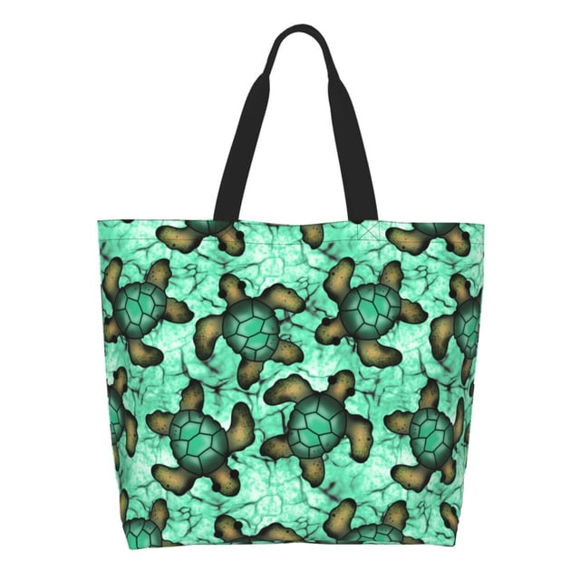 Easygdp Sea Turtle Bolsas Tote para Mujer, Bolsos de Hombro para Viaje, Bolsos de Mano de Gran Capacidad para Compras y Trabajo