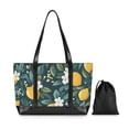 thumbnail image 7 of FORMRS Canvas Laptop Tote Bag for Women with 15.6" Computer Compartments Shoulder Handbag, Yellow Lemons, 7 of 7