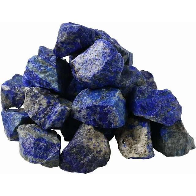 Nvzi Cristal de lapislázuli, piedras de cristal, cristales a granel, rocas para pulir (1 lb)