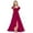 Wine, variant on REDARER Girls Solid Color Long Dress Elegant Ruffle Hem, Graceful Waist Design Flowy Maxi Dress for Kids,10-11 Years