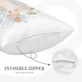 thumbnail image 5 of YFYANG Super Soft Rectangular Plush Cushion Cover (Without Pillow Insert), Spring Flower Bike Comfort and Non-Pilling Hidden Zip Bedroom Sofa Pillowcases, 20"x30", 5 of 9