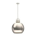 thumbnail image 2 of Innovations Lighting  Newton Metal Sphere - 1 Light 16" Stem Hung Pendant Polished Nickel, 2 of 5