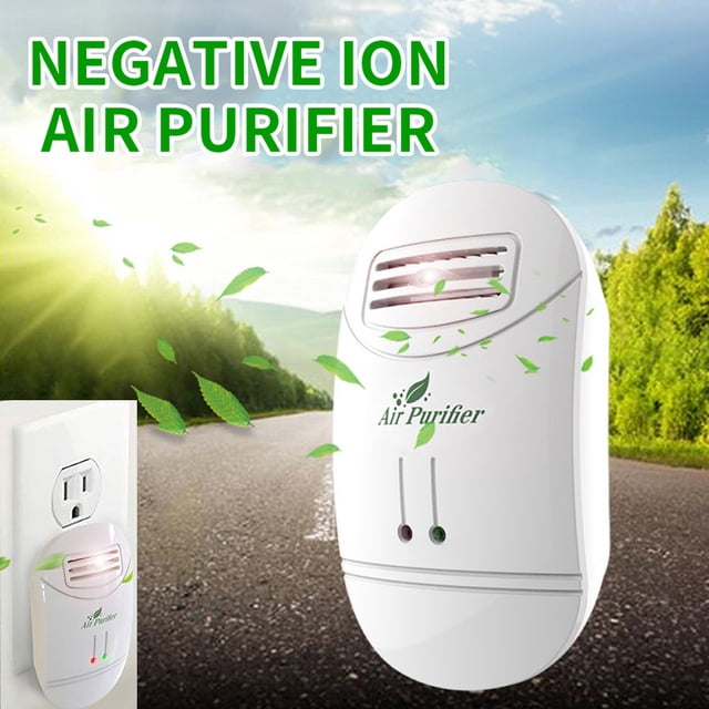 Dvkptbk Air Ionizerss for Home (1 Pack), Negative Ion Filtration System, Quiet Air Freshener for Bedroom, Office, Kitchen, Portable Air Filter Odor, Smokes Dust, Pets, Elimimators, Mini Air Cleaner