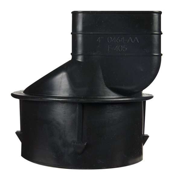 Adaptador Downspout para sistemas avanzados de drenaje, 8,26 x 6,35 cm