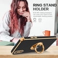 thumbnail image 4 of iPhone X Case,iPhone Xs Case,Slim Fit Soft 360° Ring Holder Kickstand Magnetic Car Mount Supported Soft Shockproof Drop Protective Phone Cover for Apple iPhone X/XS 5.8 Inch, Black/Golden, 4 of 9