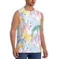 thumbnail image 2 of Balery Zebra Colourful Camisetas sin mangas para hombre, absorbe la humedad y protege contra el mal olor.-Medium, 2 of 7