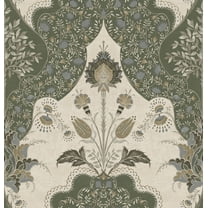 A-Street Prints Auden Green Floral Grandeur Wallpaper