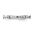 thumbnail image 3 of 14K White Gold Ring Band Eternity Diamond Round Polished 1 2ct Channel Set, 3 of 5