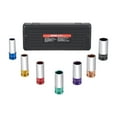 thumbnail image 1 of VEVOR Lug Nut Impact Socket Set 1/2 in Drive Metric 6-Point Deep Socket 7PCS, 1 of 9