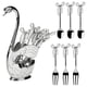 thumbnail image 1 of Postre de metal Pastelería Forks Forks Con Soporte De Almacenamiento Sirviendo Comida Flotware Bebida Calientes Cucharadas De Tailware Decorativo Plata Inevent HA010846-02B, 1 of 7