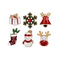 thumbnail image 4 of 6 piezas delicados broches de aleación de pasador de Navidad broche creativo regalo accesorios para disfraces decoración, 4 of 7