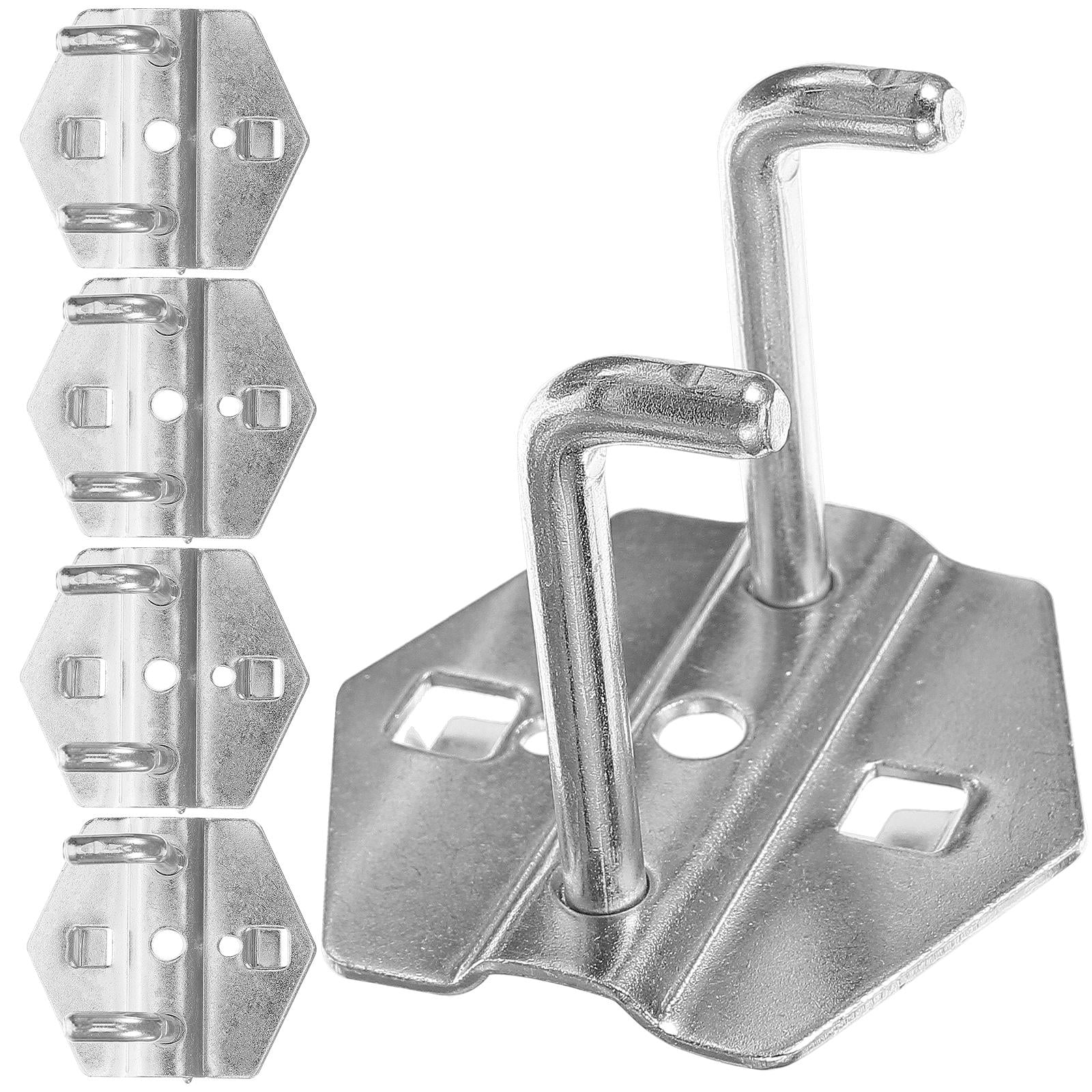 Hemoton 5-Pack Heavy Duty Metal Pegboard Hooks - Hanging Tool Hooks for Garage, Workshop, and Storage