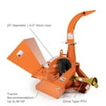 Titan Attachments 4" Wood Chipper Shredder Mulcher, Up to 40HP, 25