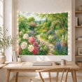 thumbnail image 5 of Peonies and Wildflowers in a Sunny Garden, Romantic Cottagecore Print for Home Decor Enthusiasts, Floral Impressionist Art, Birthday Gift, Tapestry Wall Hanging for Bedroom and Living Room, 5 of 7