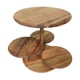thumbnail image 5 of Soporte de madera para pasteles, Bandeja de postres, expositor de postres, soporte para magdalenas, soporte redondo de 4 niveles para torre de, 5 of 9