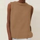 thumbnail image 2 of Camisa de manga larga,Camiseta sin mangas de verano para mujer, blusa informal de cuello redondo, poliéster, color liso, para usar en casa, sopatenor, 2 of 9