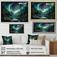 thumbnail image 4 of Designart "Northern Lights Aurora Dream " Landscapes Floater Framed Wall Decor, 4 of 7