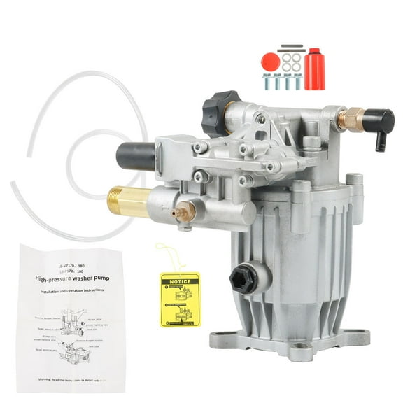 findmall 3000PSI Pressure Washer Pump Horizontal 3/4" Shaft 2.5 GPM，Oil Sealed