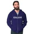 thumbnail image 5 of Animal House Faber College Frat Party Zip Up Hoodie Men's Women's Brisco Brands 4X, 5 of 6
