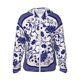 thumbnail image 1 of Fotbe Blue And White Porcelain Pattern Chaqueta con Protección Solar UPF 50+ para Hombre y Mujer, Camisa con Capucha y Bolsillos-Small, 1 of 7