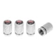 thumbnail image 1 of 4 Pcs Tapones de Vástago de Válvula de Neumático Estilos 8x17mm Cubiertas de Válvula de Neumático Tono Plateado Aleación de Aluminio, Resina Epóxica, 1 of 1