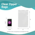 thumbnail image 4 of Clear Plastic Zipper Bags, 2 Mil Reclosable Poly, 1000 Count, 6 x 9 in, 4 of 7