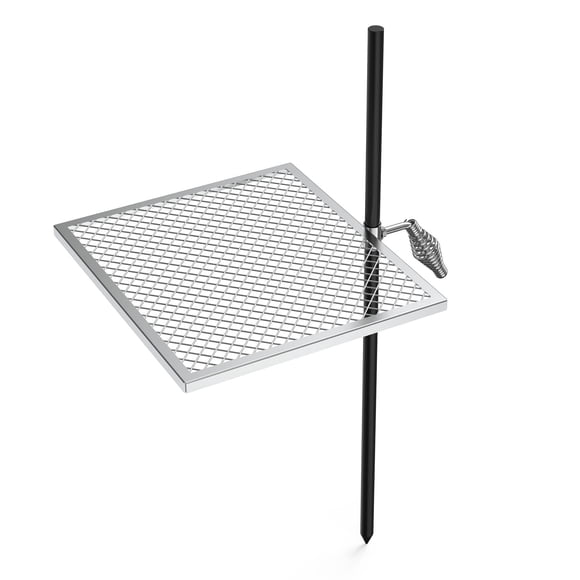 onlyfire Swivel Campfire Grill Adjustable Open Fire Grill Grate, Mesh Cooking Grate for Fire Pit Grilling, Outdoor Camping, Hikin