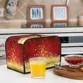 thumbnail image 6 of Fotbe Red Gold Glitter for Two Slice Toaster Cover, Fingerprint Protector, Super Soft Appliance Cover And Dust Cover,Bread Dust Cover & Fingerprint Protection, 6 of 7