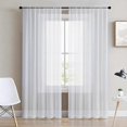 thumbnail image 1 of ZHAOCHENG cortinas de color sólido, cortinas transparentes, adecuadas para dormitorio/sala de estar/balcón, tamaño: 132 * 114 cm 132 * 160 cm barra de desgaste, 1 of 3