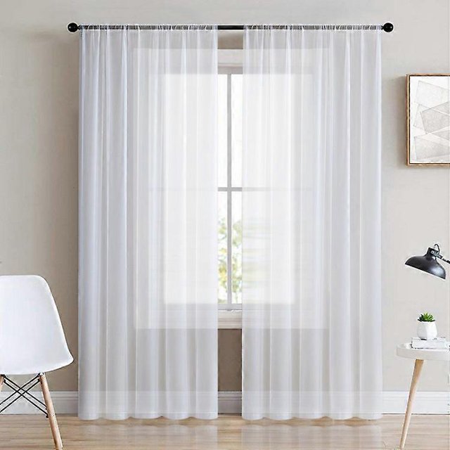 ZHAOCHENG cortinas de color sólido, cortinas transparentes, adecuadas para dormitorio/sala de estar/balcón, tamaño: 132 * 114 cm 132 * 160 cm barra de desgaste