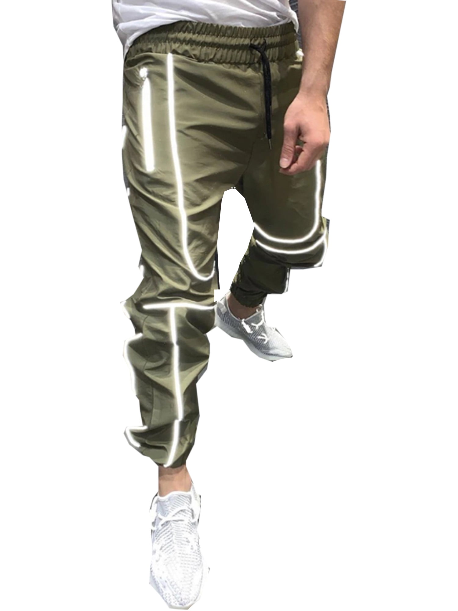 luethbiezx Mens Reflective Stripe 