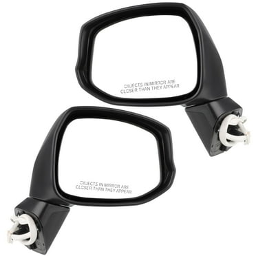 SCITOO Side View Mirrors Driver and Passenger Left and Right Mirrors Fit For 2012 2013 2014 For HONDA CIVIC Power Adjusted Black Replacement Exterior Mirrors